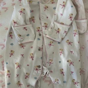 Kissy Kissy button down one piece pajama